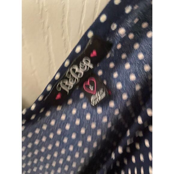 Bebop navy polka dot romper​ - Picture 3 of 3